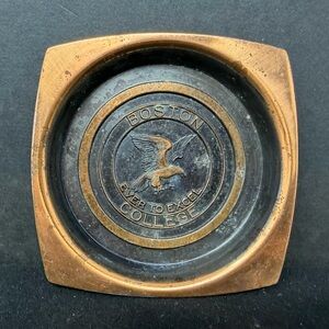 Vintage Boston College Copper Coaster Eagle Logo